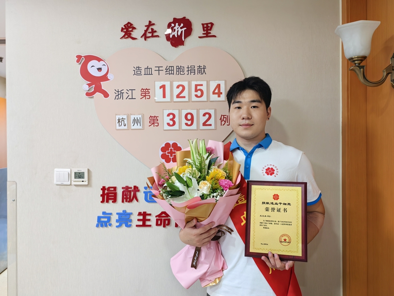 王文杰，浙江省第1254例，来自杭州上城，2025年8月29日，采集258毫升