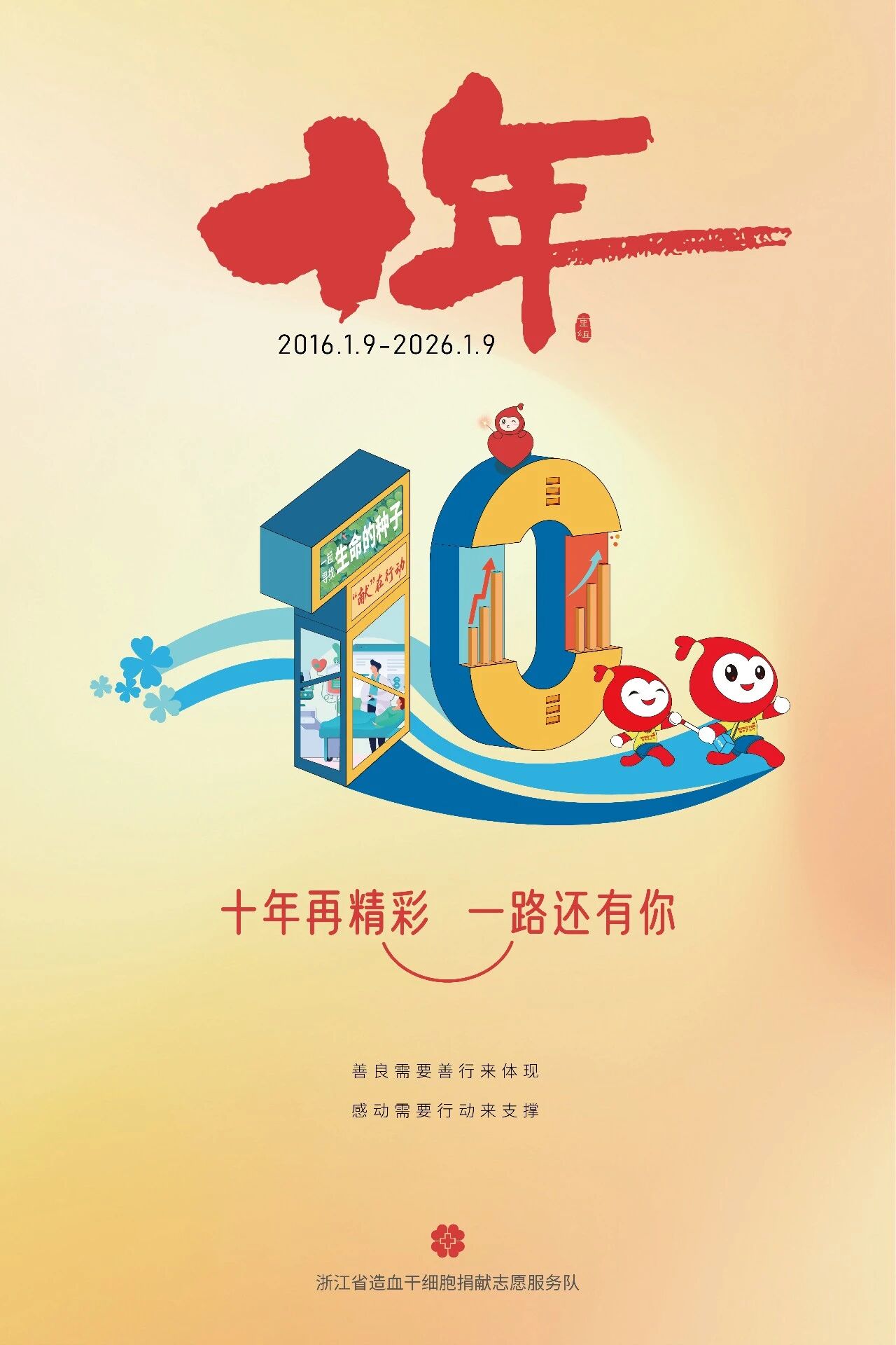 十年再精彩 一路还有你 浙江省造血干细胞捐献志愿服务队 第1张-生命因您而精彩